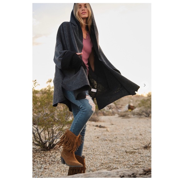 31 Oversized Stunning chic and Comfy Multi Fabric Hoodies Cardigan - Picture 6 of 7